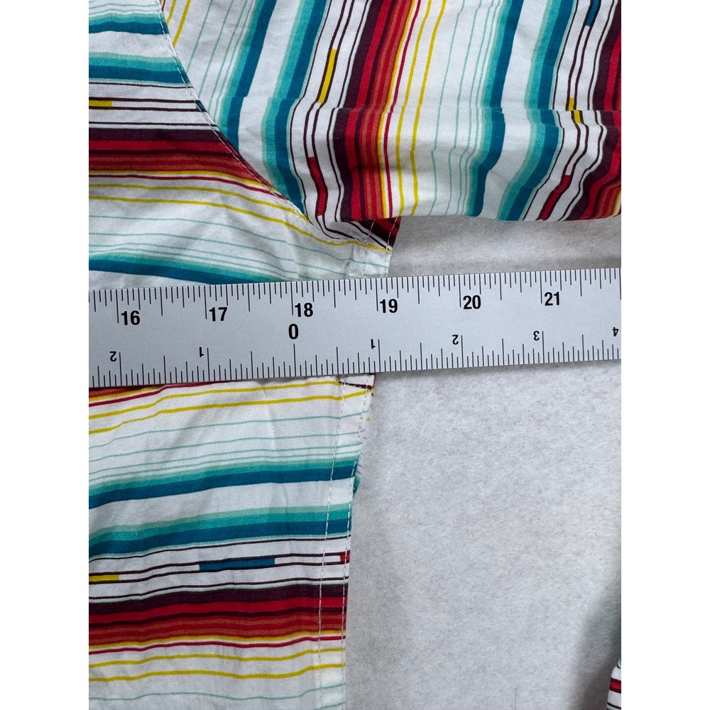 Ariat Real Womens Kirby Stretch Western Shirt Aztec Multi Stripe Fitted  L/S - Picture 5 of 12
